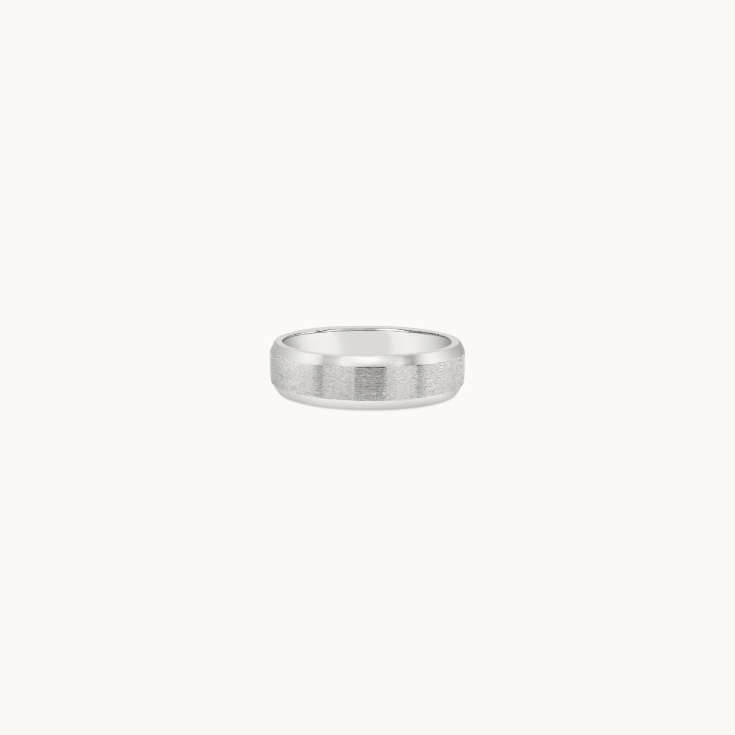 5mm Matte Center with Beveled Edges Band