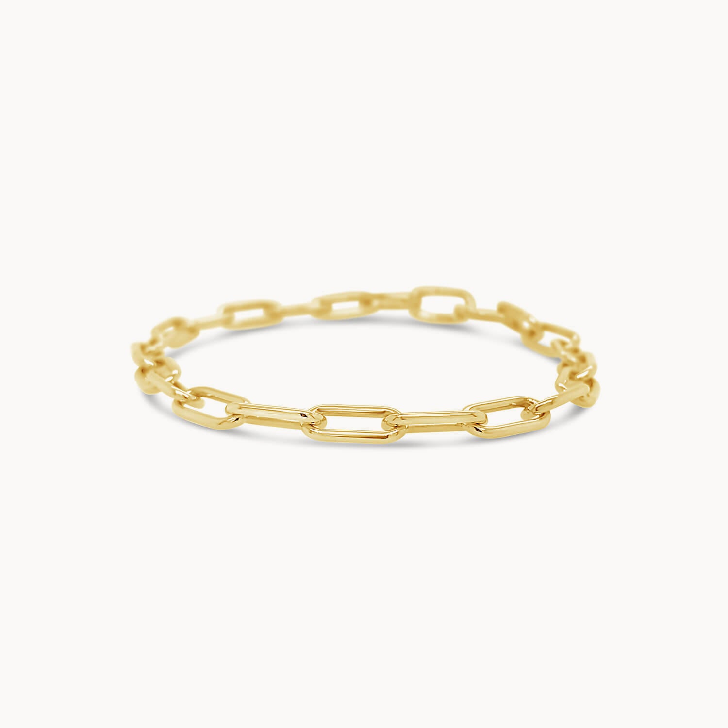 Gold Paperclip Link Bracelet