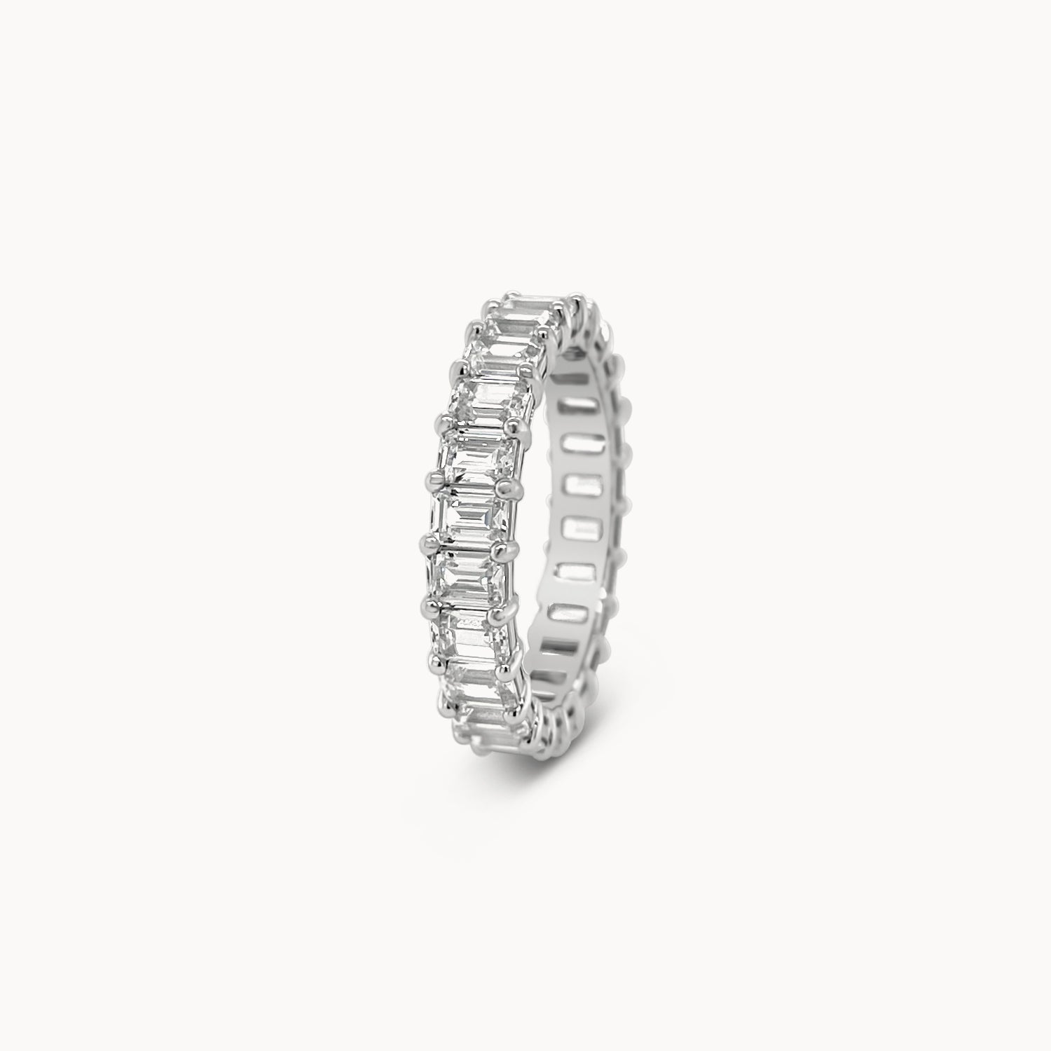 Emerald Cut Diamond Eternity Band