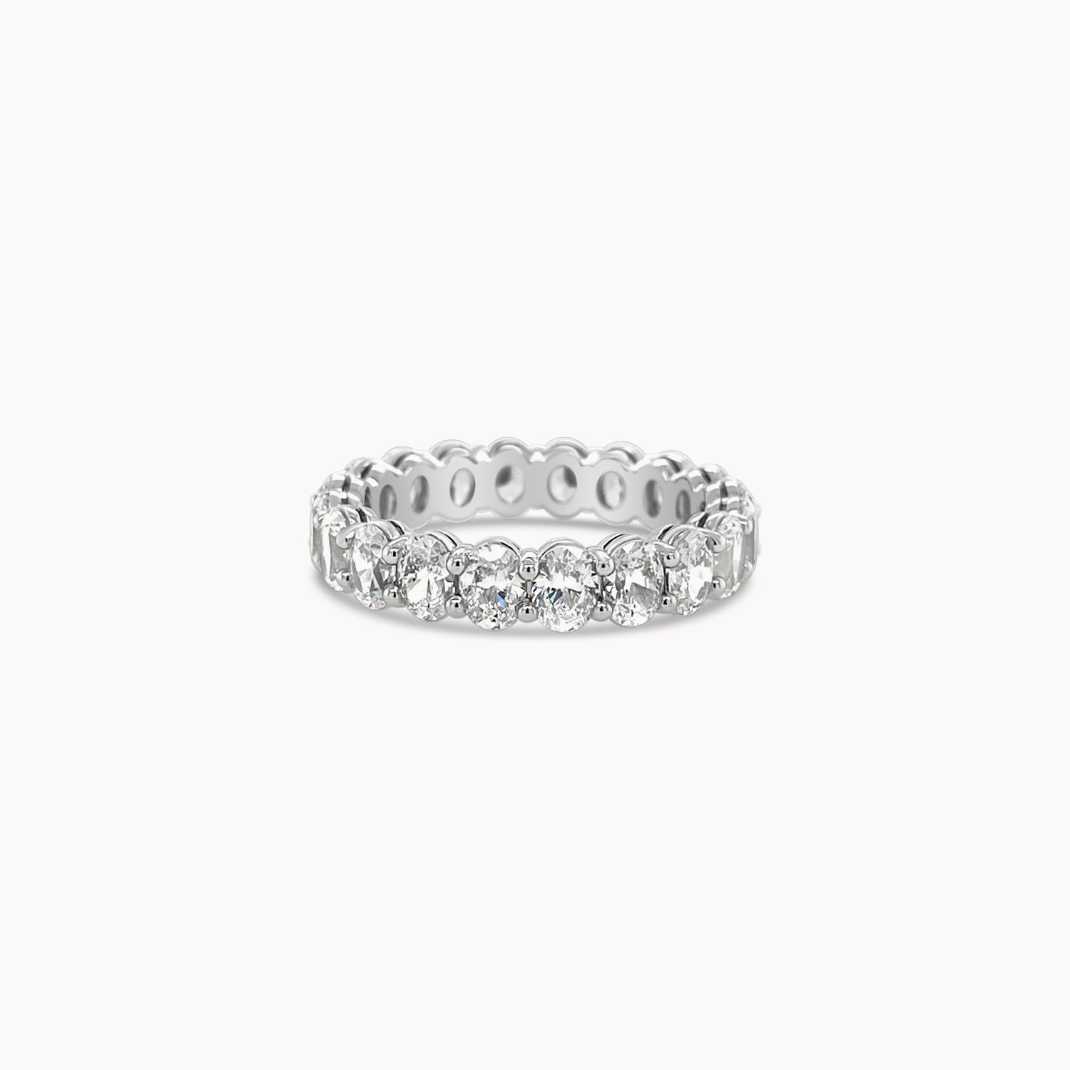 Oval Diamond Eternity Band