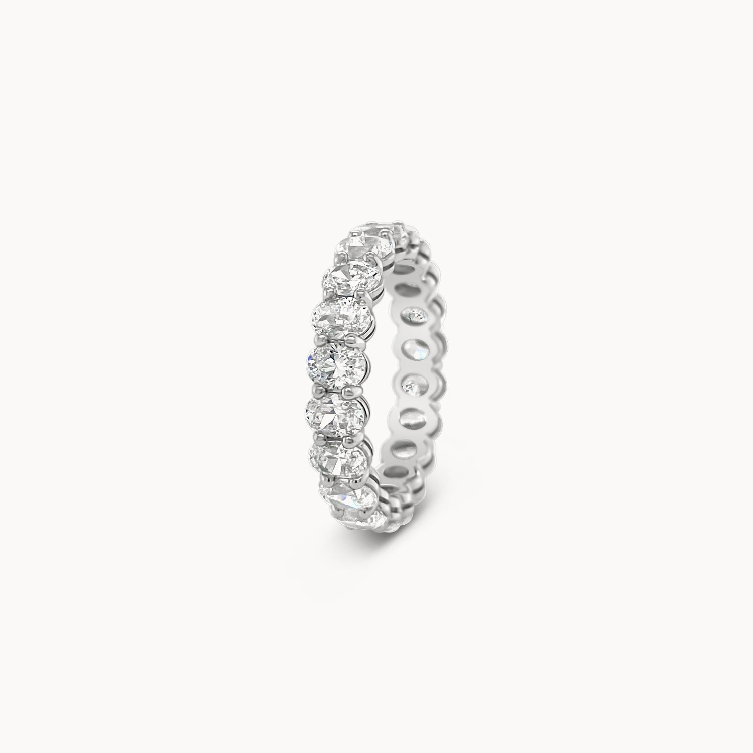 Oval Diamond Eternity Band