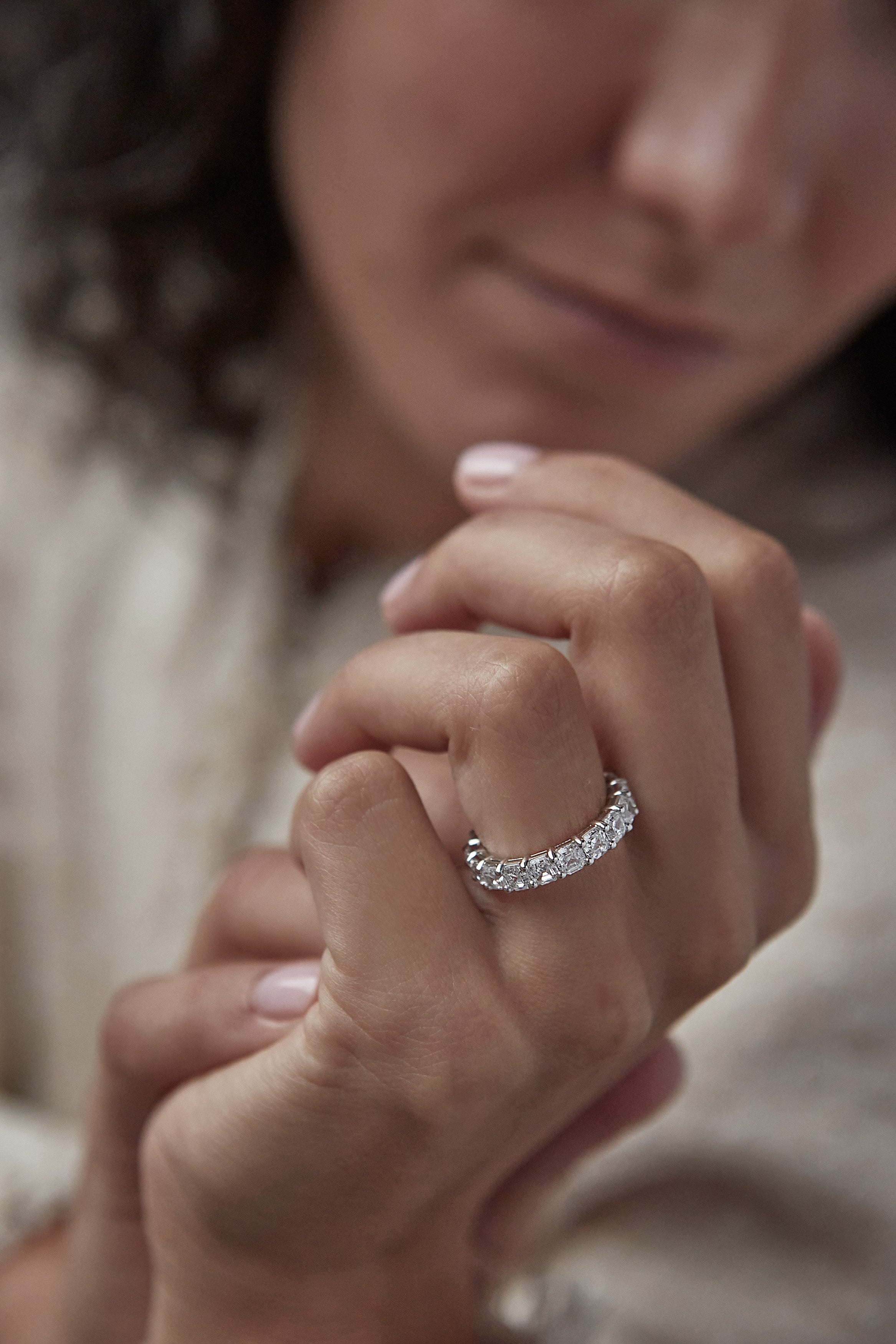 Asscher Cut Diamond Eternity Band