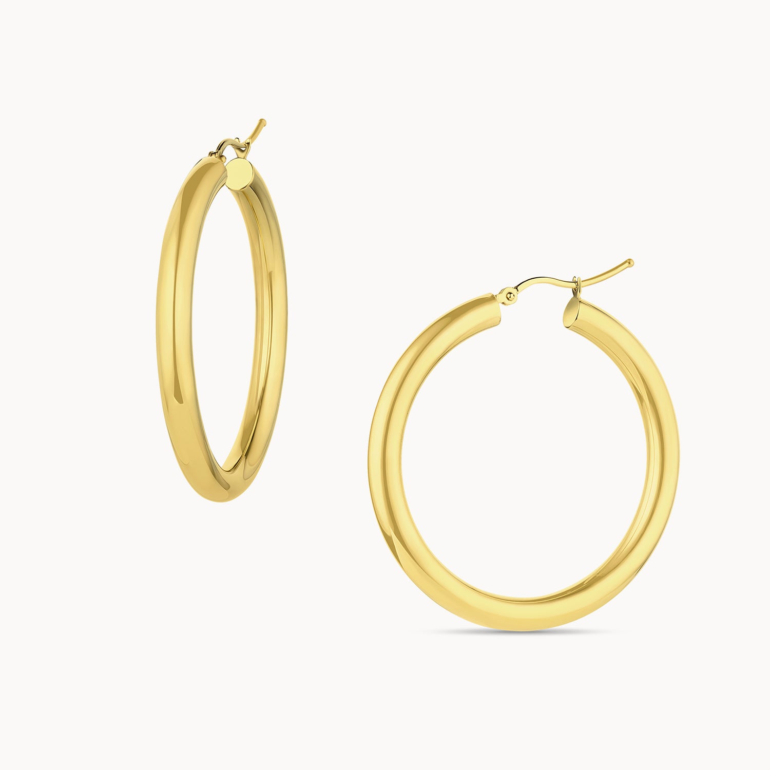 Tube Hoop Earrings