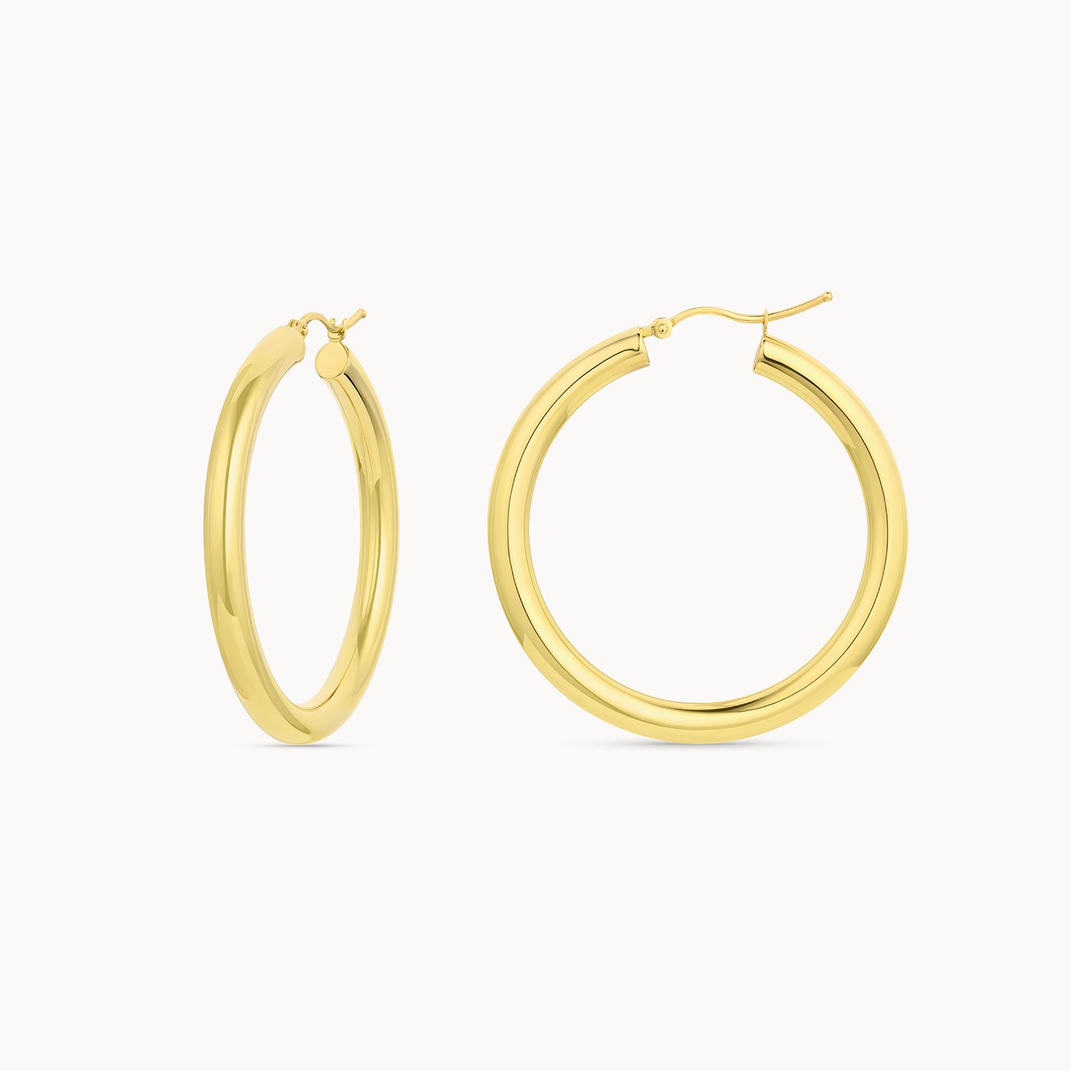 Tube Hoop Earrings