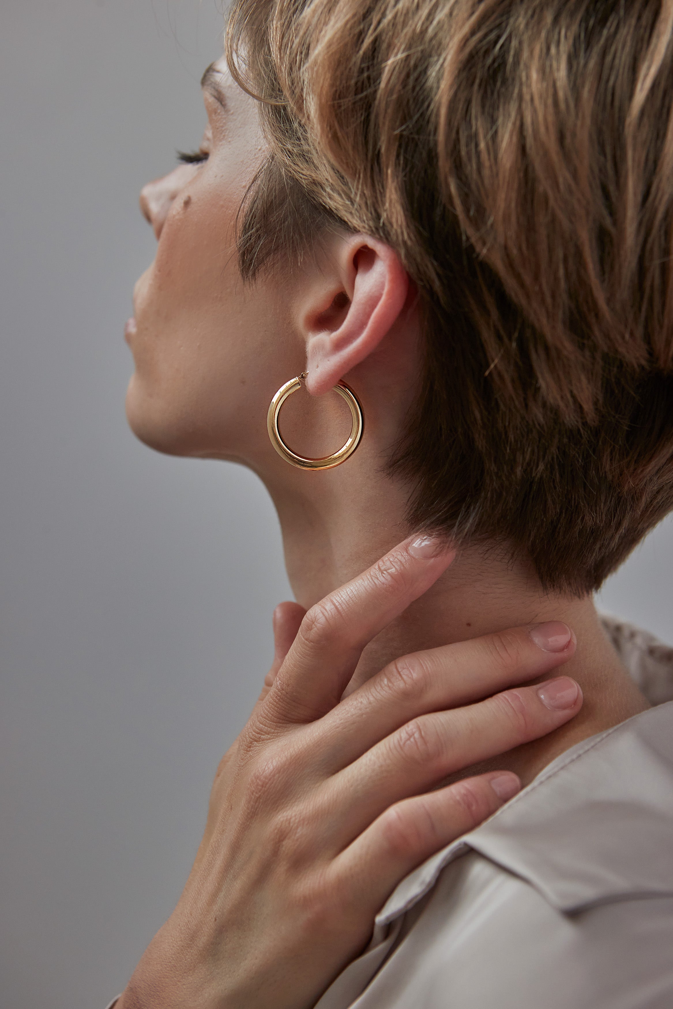 Tube Hoop Earrings