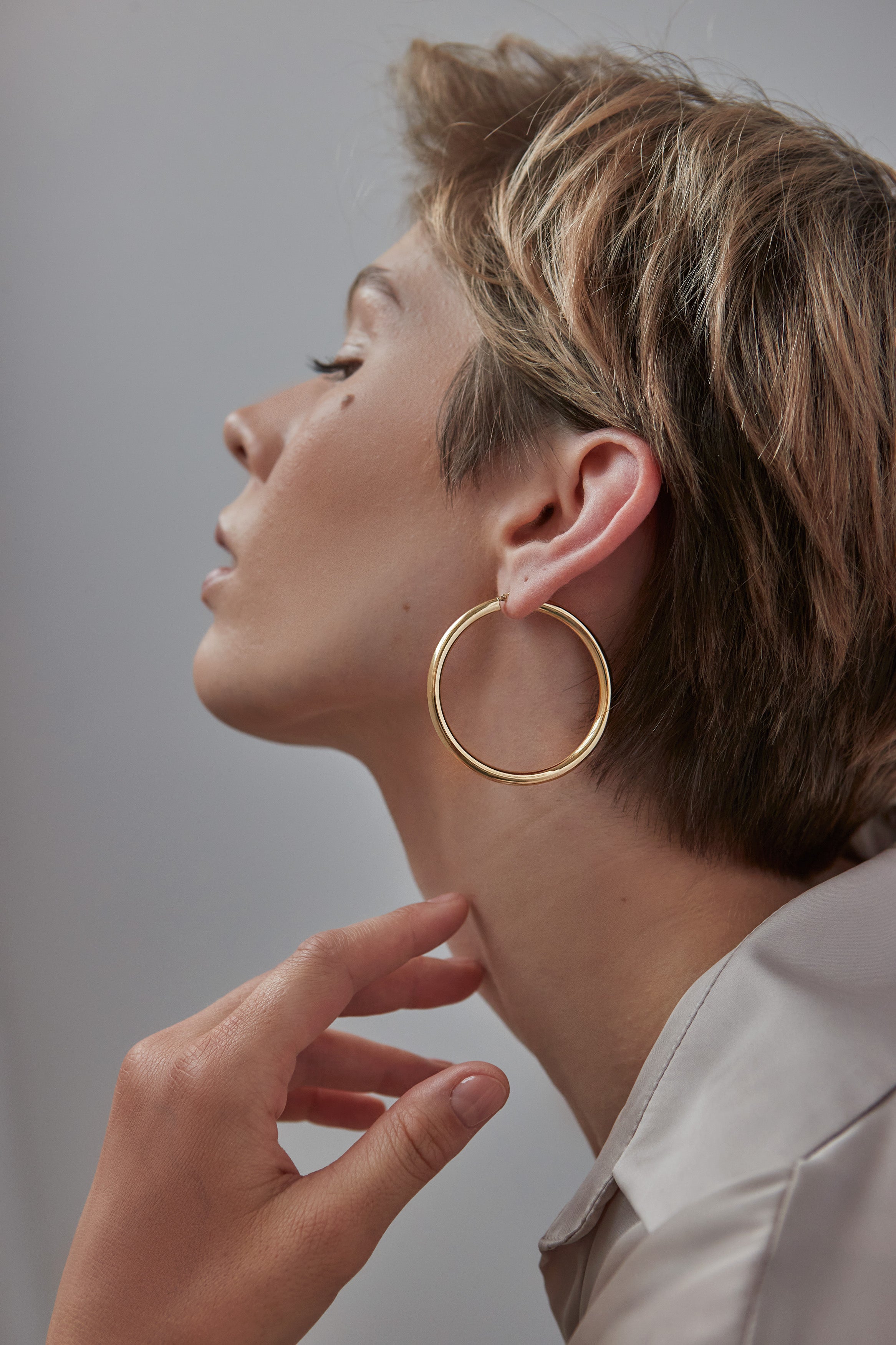 Tube Hoop Earrings