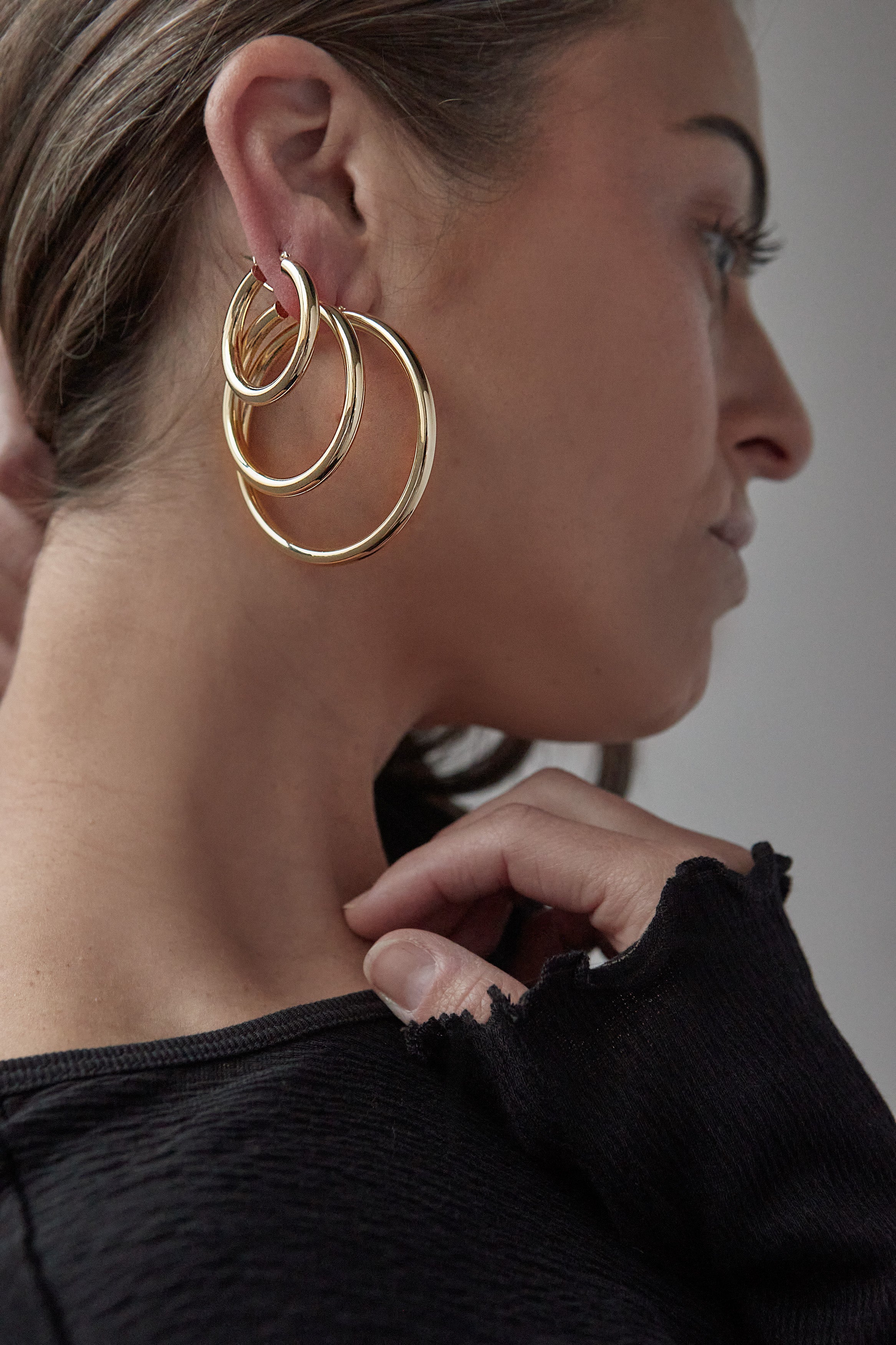 Tube Hoop Earrings