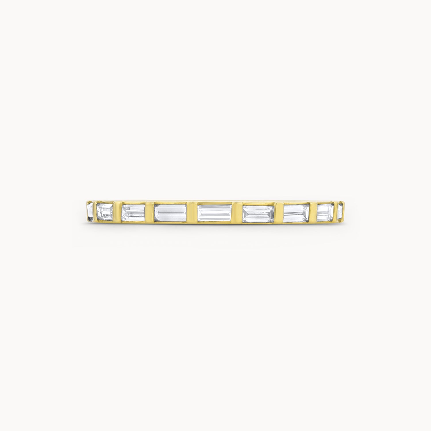 East West Baguette Shared Bar Set Eternity Band