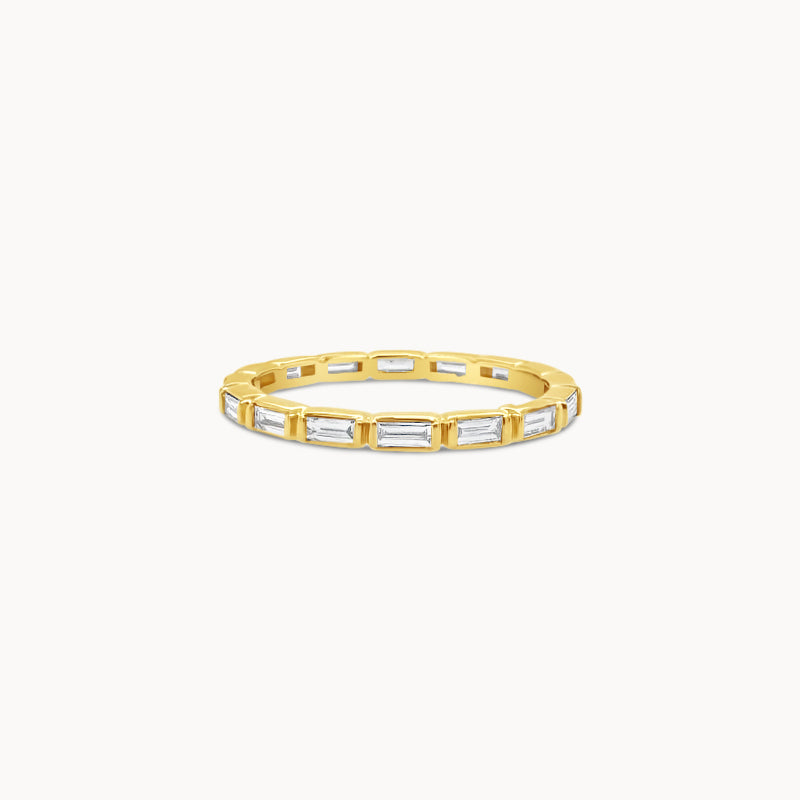 East West Baguette Bar Set Eternity Band