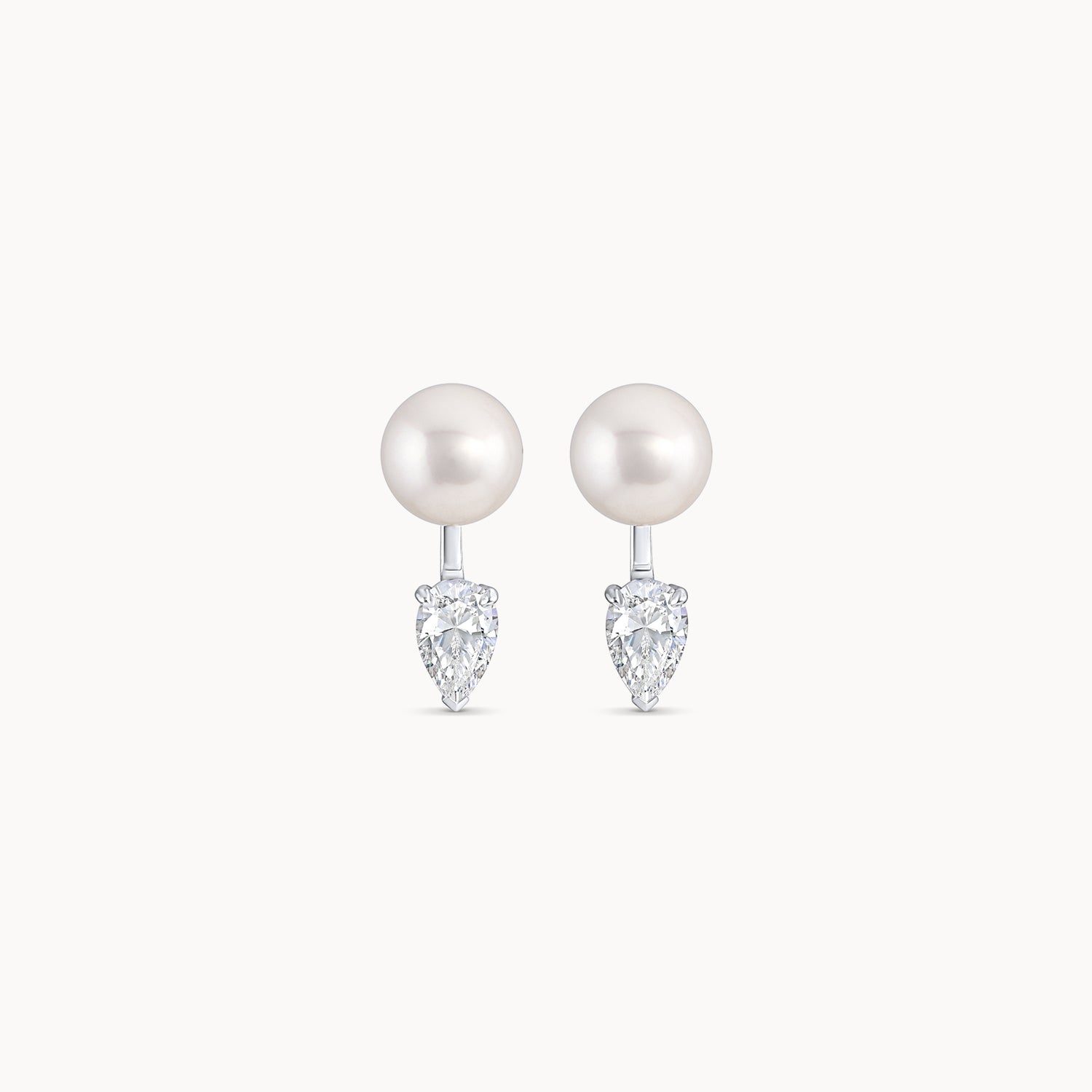 Pear Shaped Diamond Earring Jacket