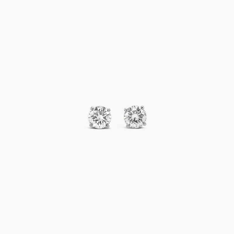 Classic Diamond Stud Earrings