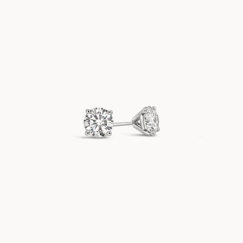 Classic Diamond Stud Earrings