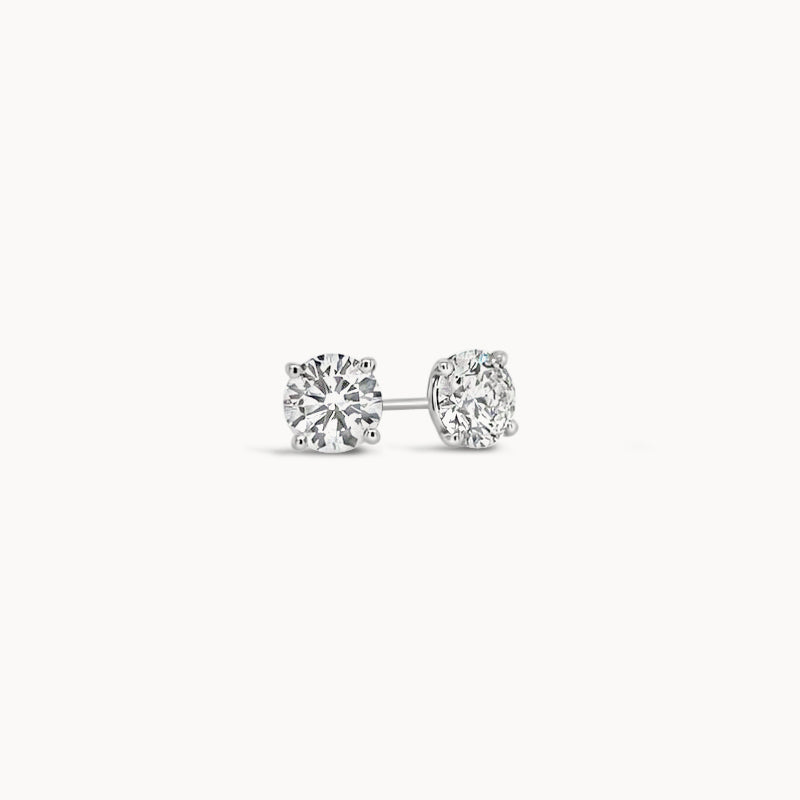 Classic Diamond Stud Earrings