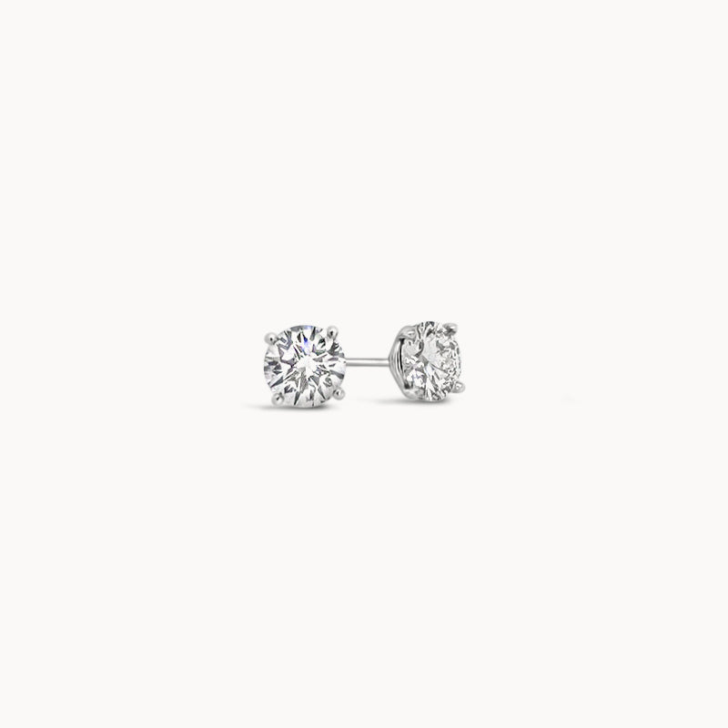 Classic Diamond Stud Earrings