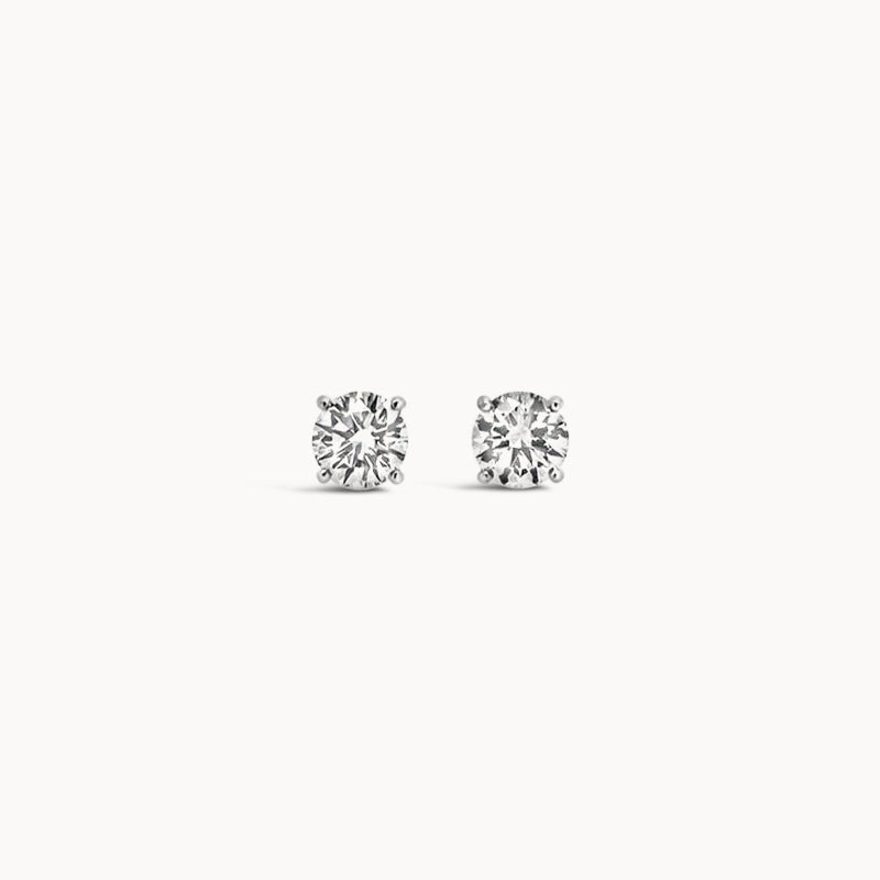 Classic Diamond Stud Earrings