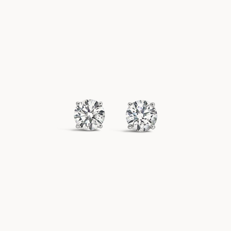 Classic Diamond Stud Earrings