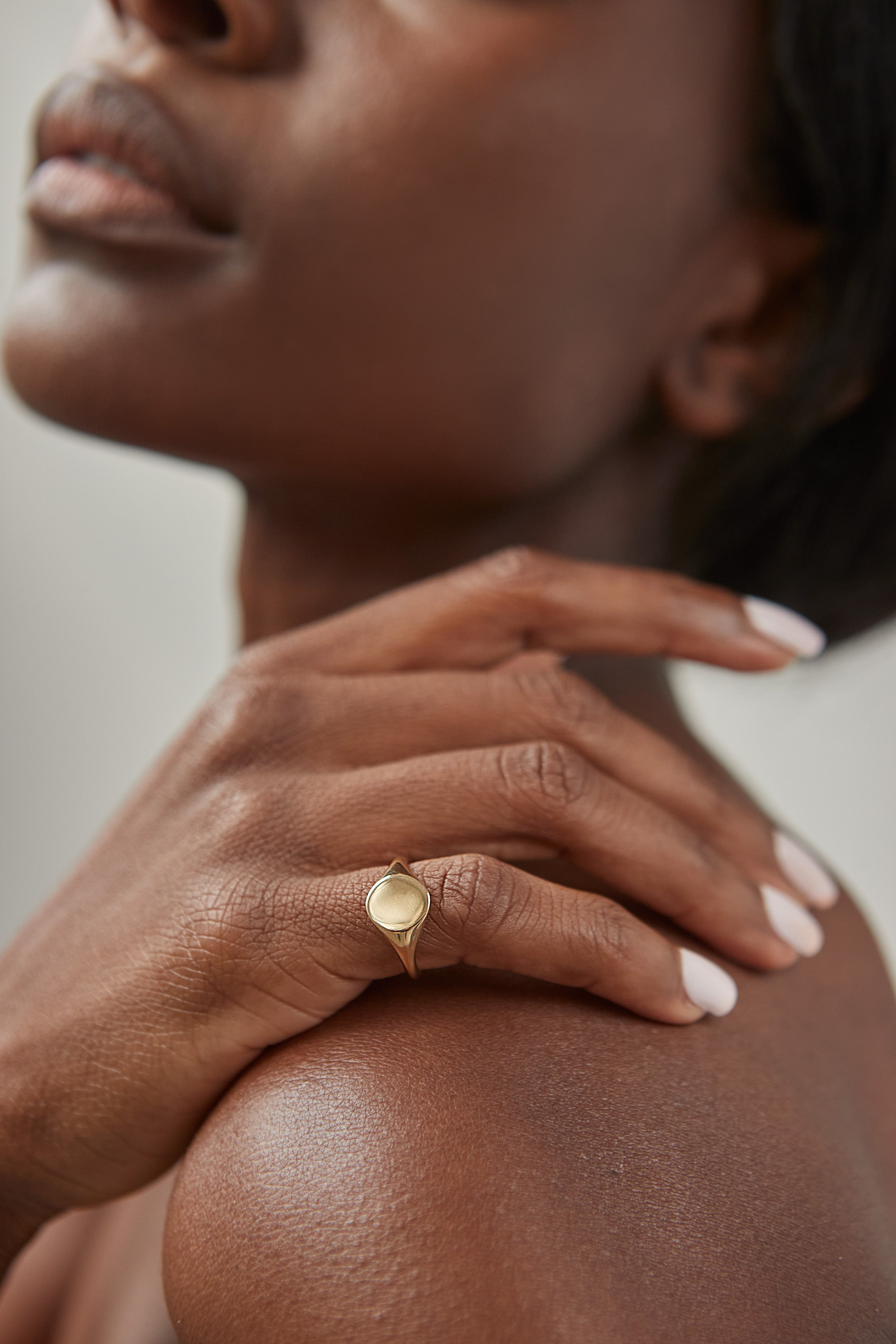 Engravable Oval Signet Ring