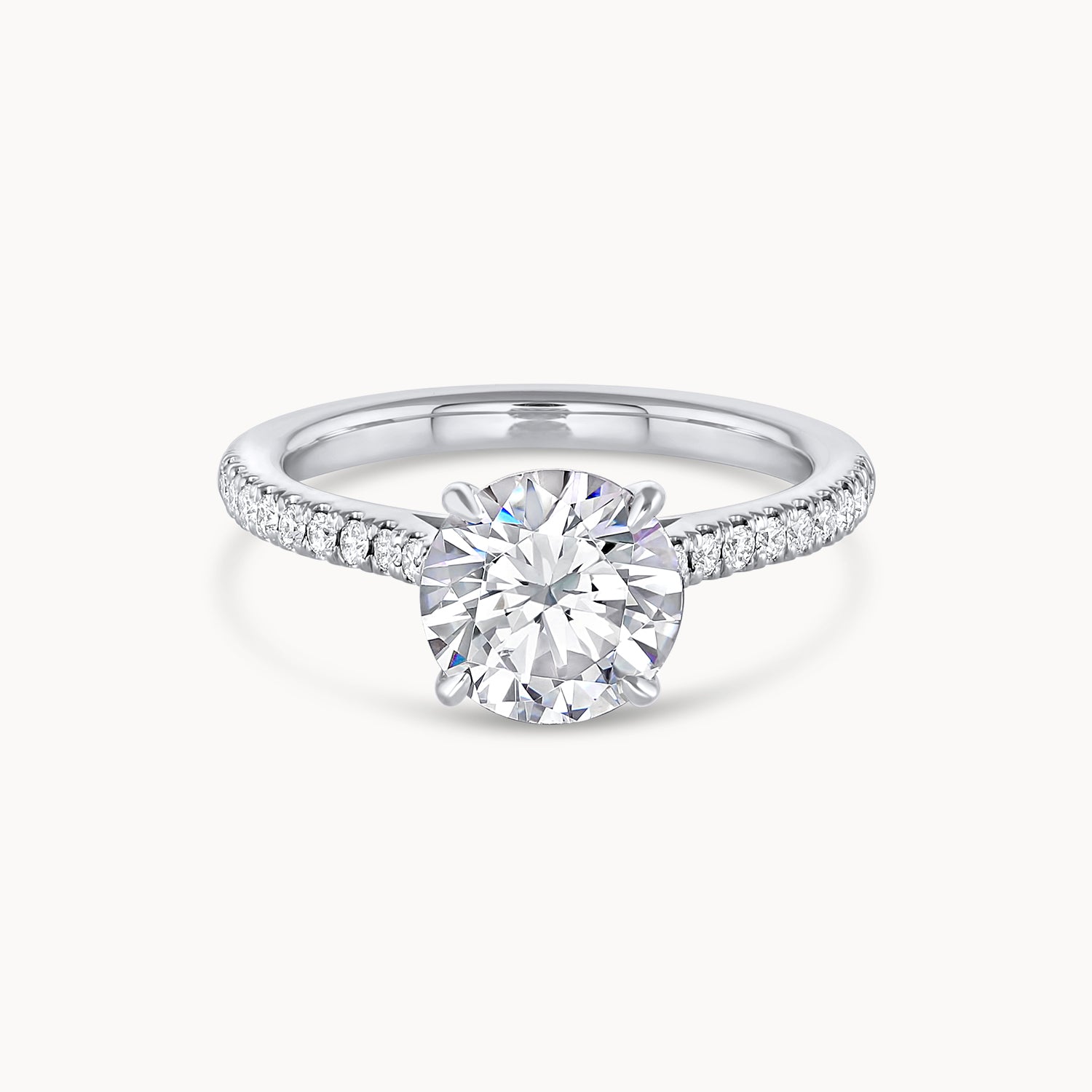 Cathedral Pavé Engagement Ring