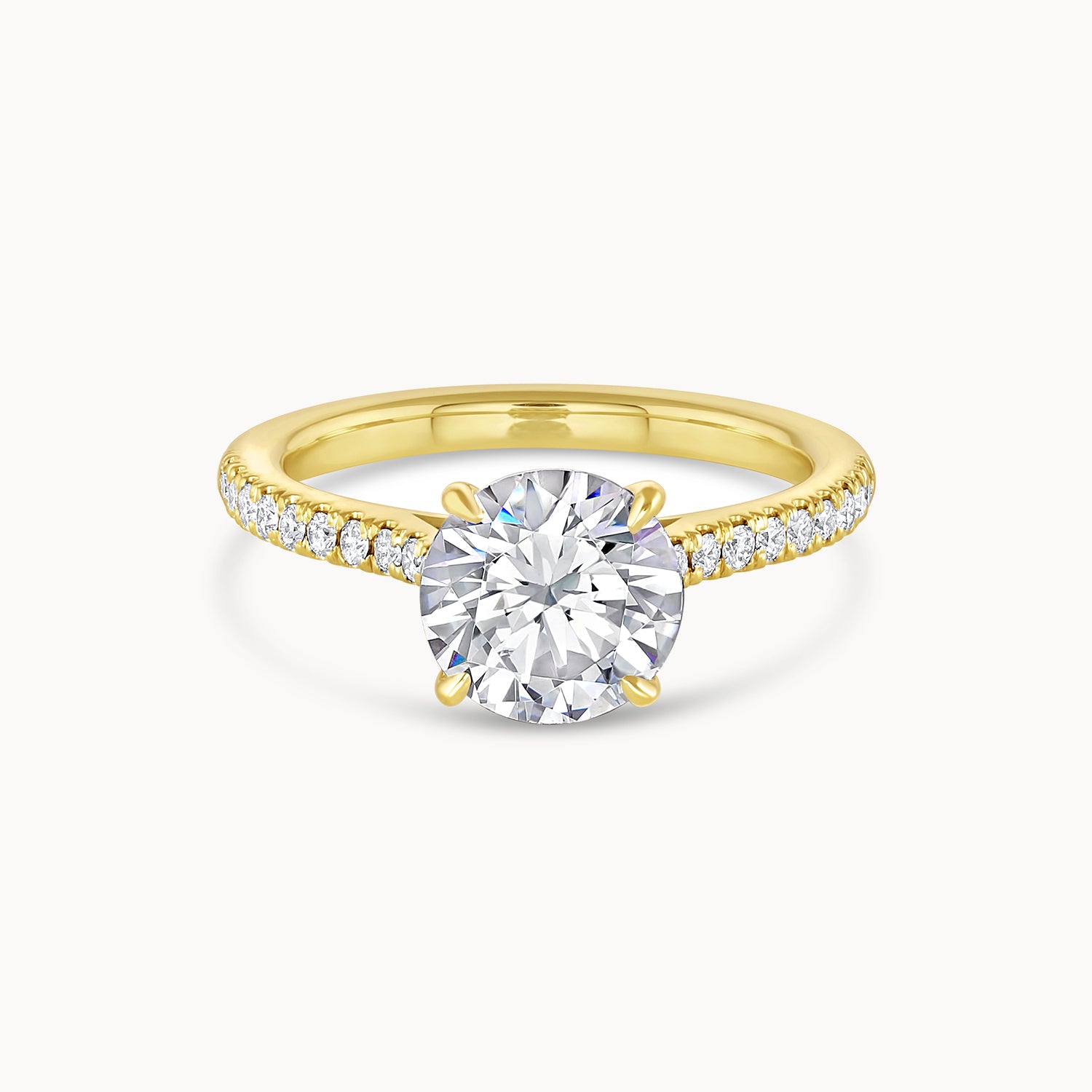 Cathedral Pavé Engagement Ring