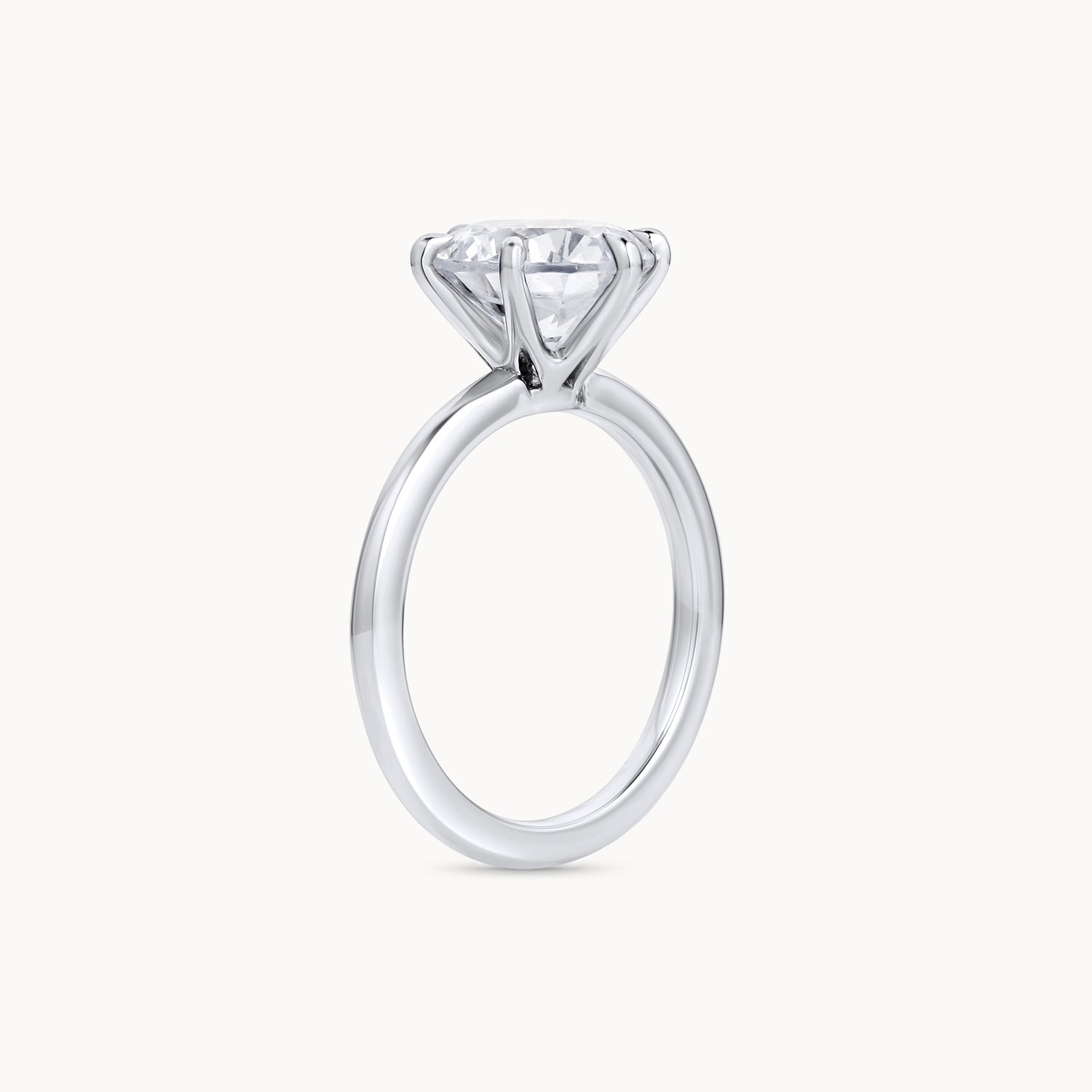 Six Prong Solitaire Diamond Engagement Ring