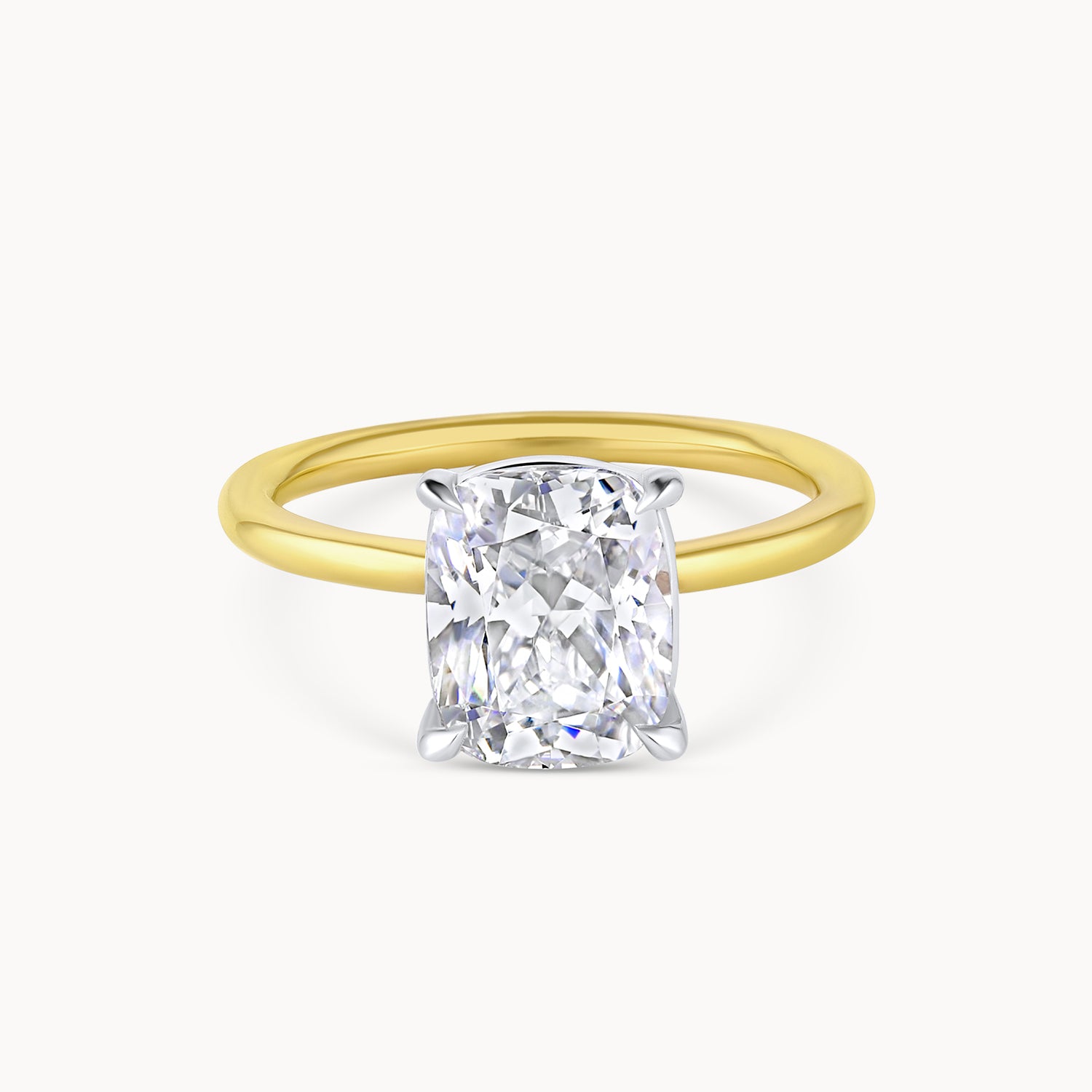 Flush Fit Solitaire Engagement Ring