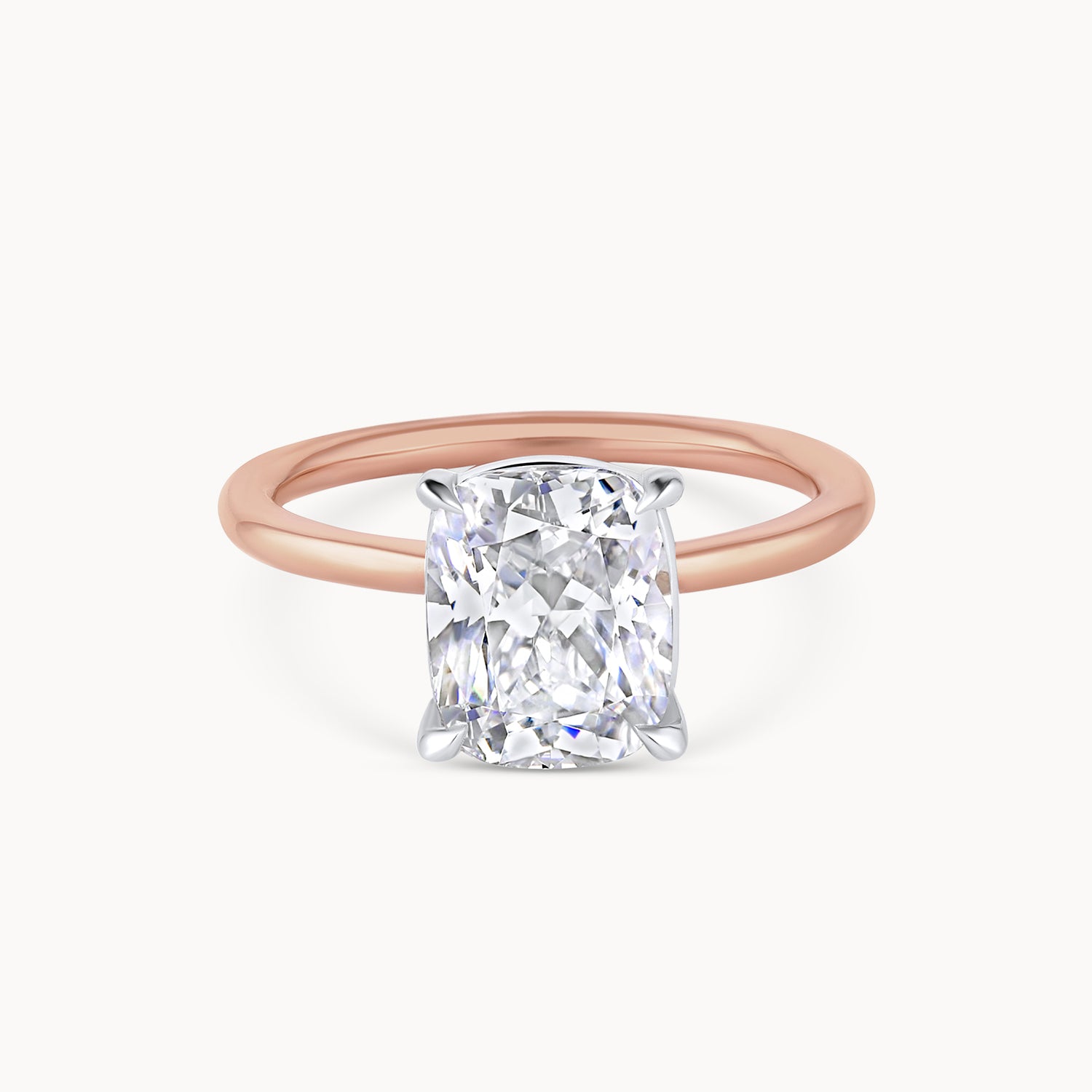 Flush Fit Solitaire Engagement Ring