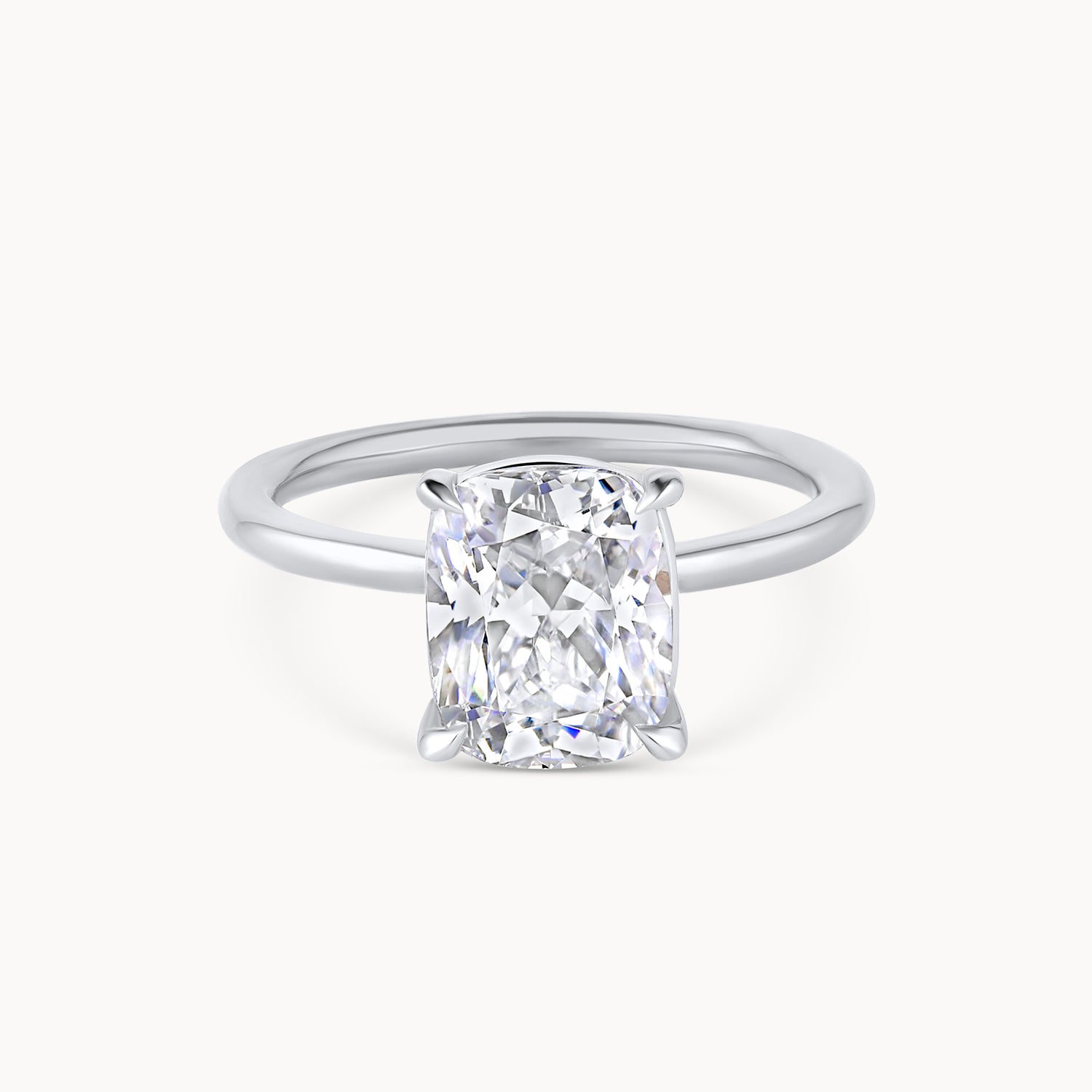 Flush Fit Solitaire Engagement Ring