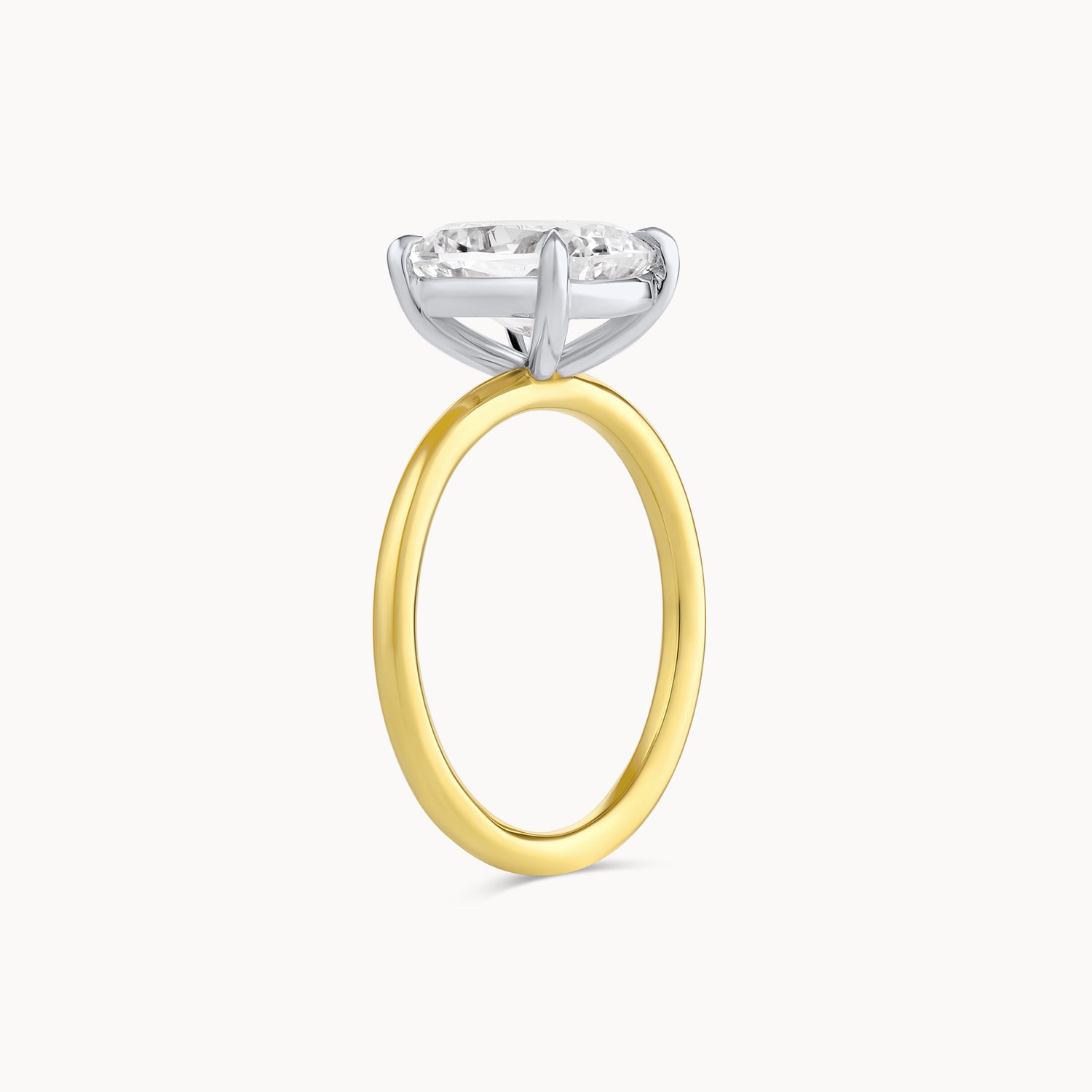 Flush Fit Solitaire Engagement Ring