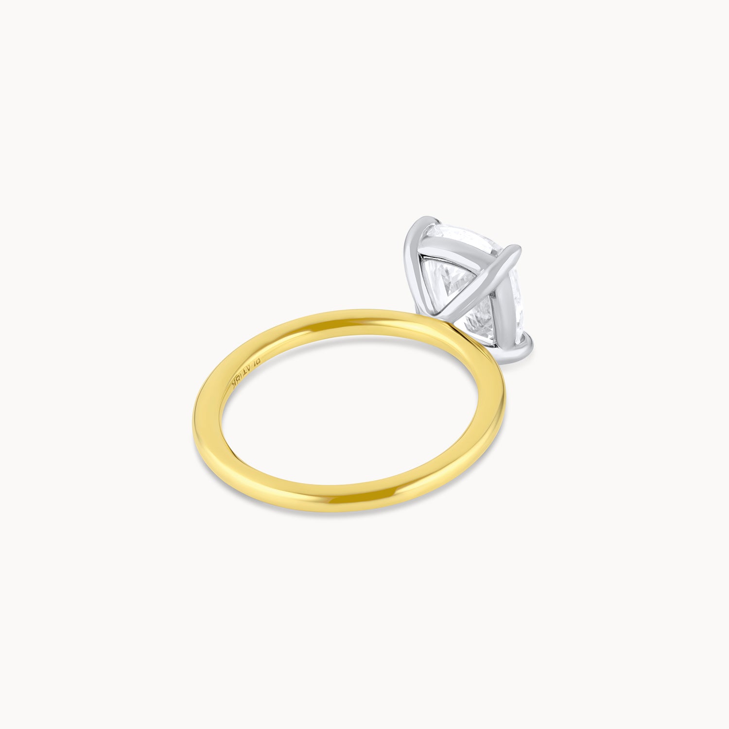 Flush Fit Solitaire Engagement Ring