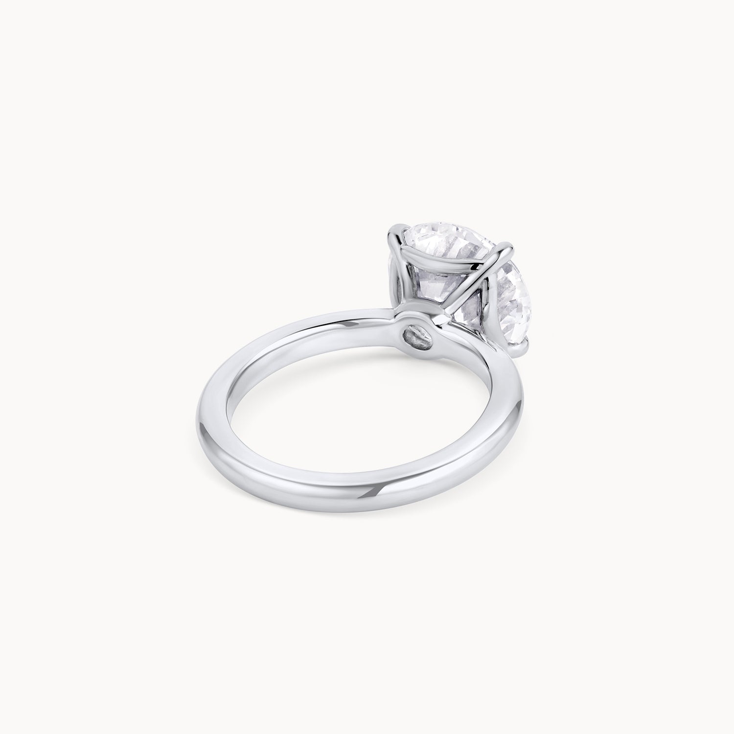 Curved Gallery Solitaire Engagement Ring