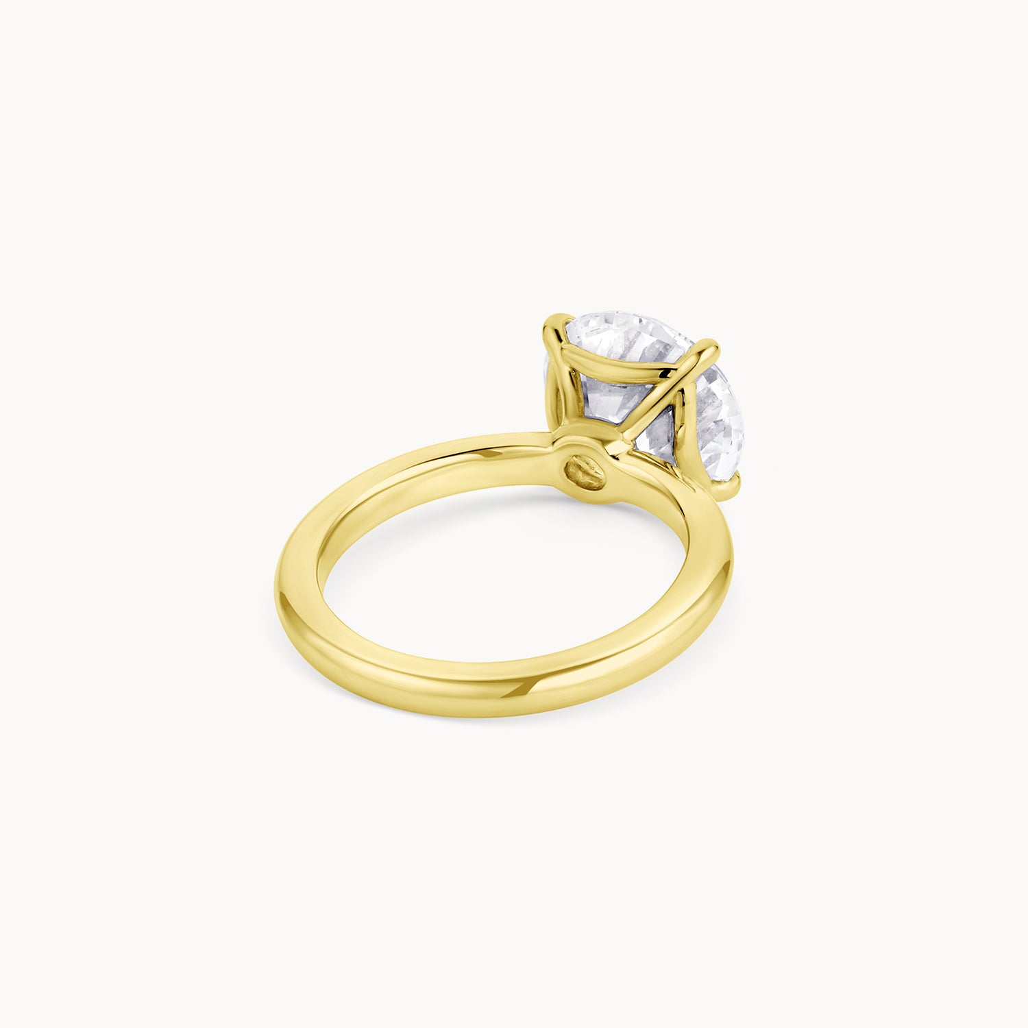 Curved Gallery Solitaire Engagement Ring