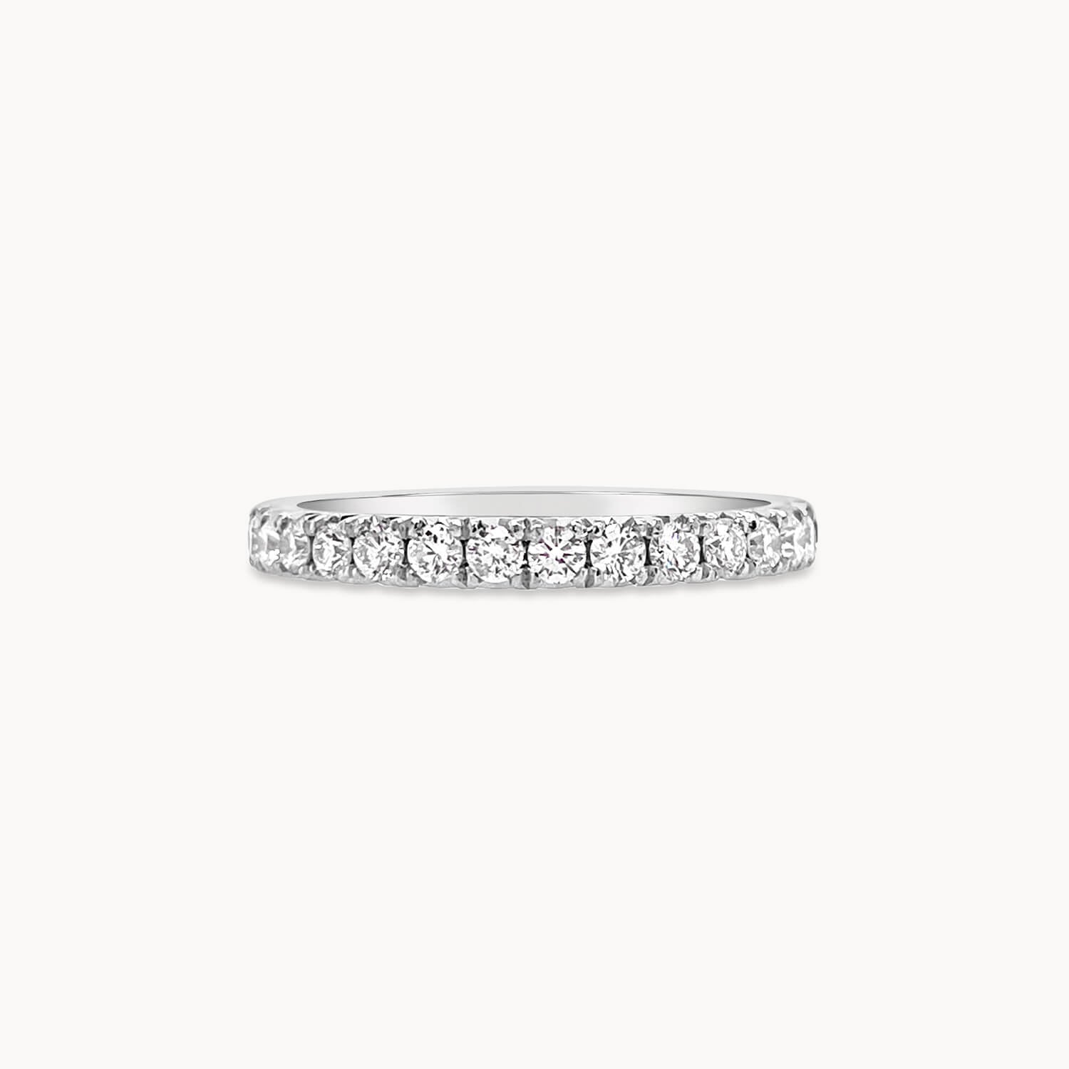 French Pavé Diamond Eternity Band