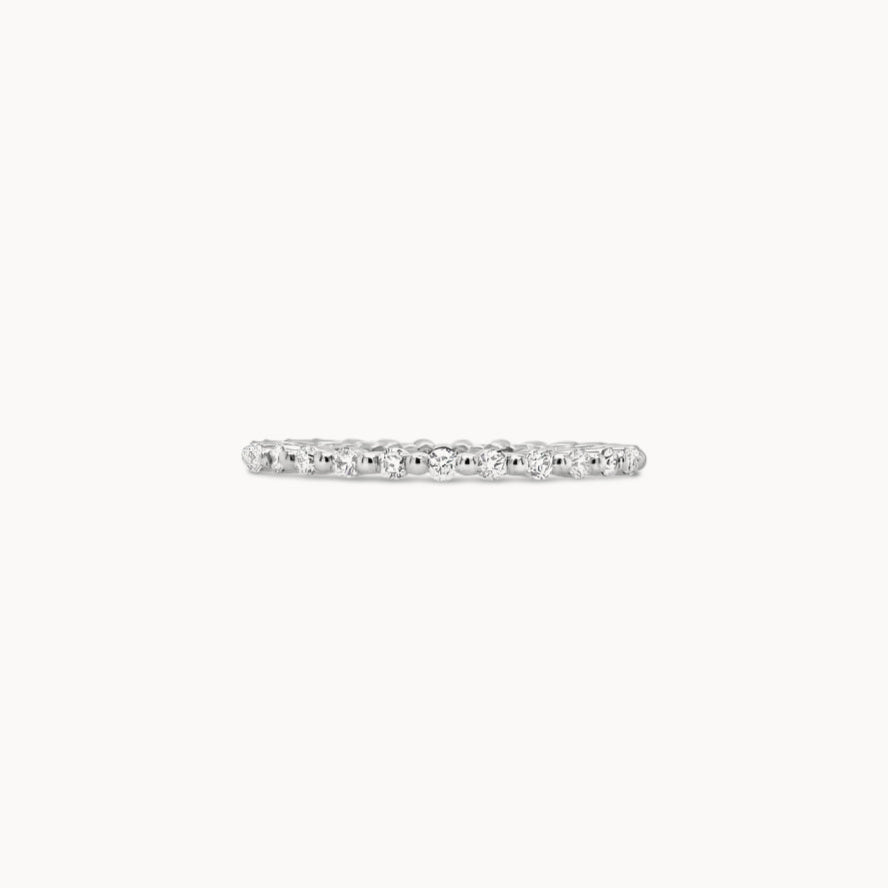 1.5mm Single Shared Prong Diamond Eternity Band