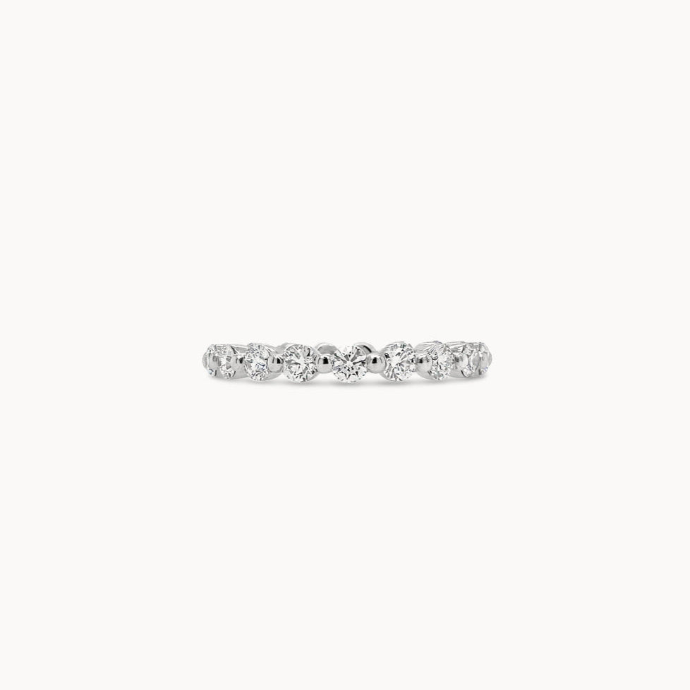 2mm Single Shared Prong Diamond Eternity Band