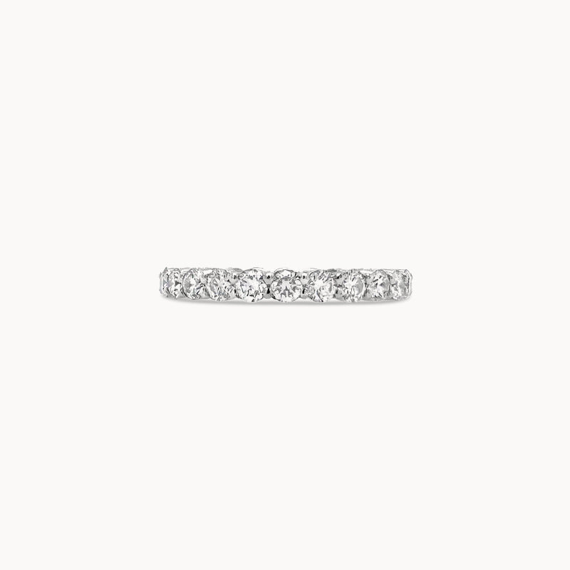 Medium Double Shared Prong Diamond Eternity Band