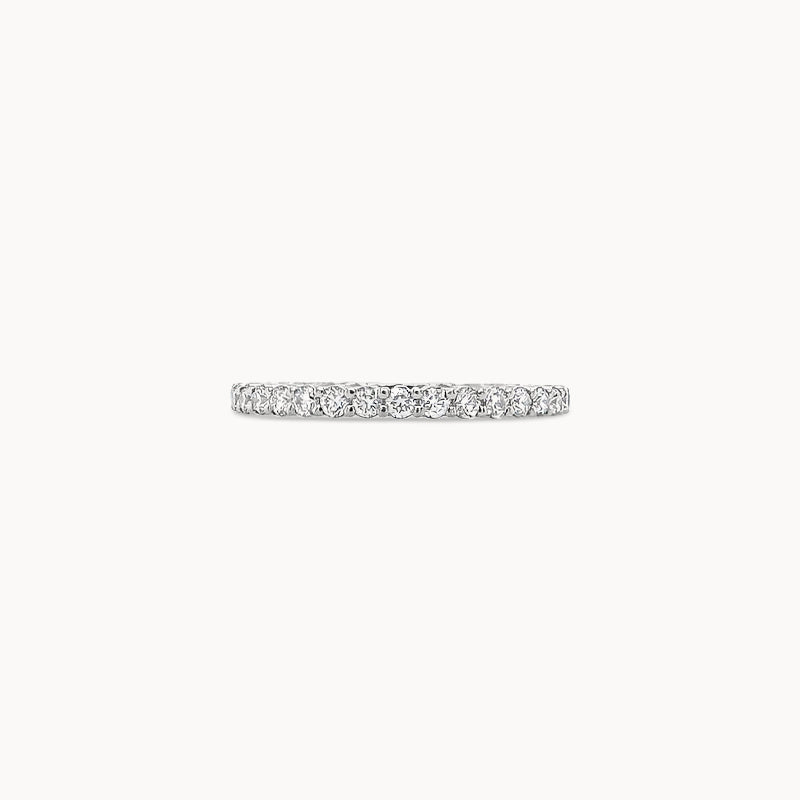 Small Double Shared Prong Diamond Eternity Band