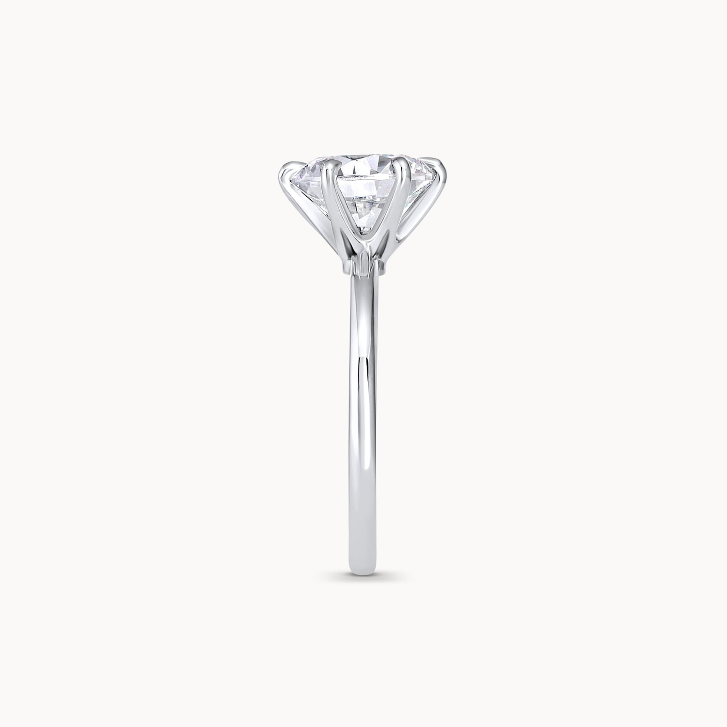 Six Prong Solitaire Diamond Engagement Ring