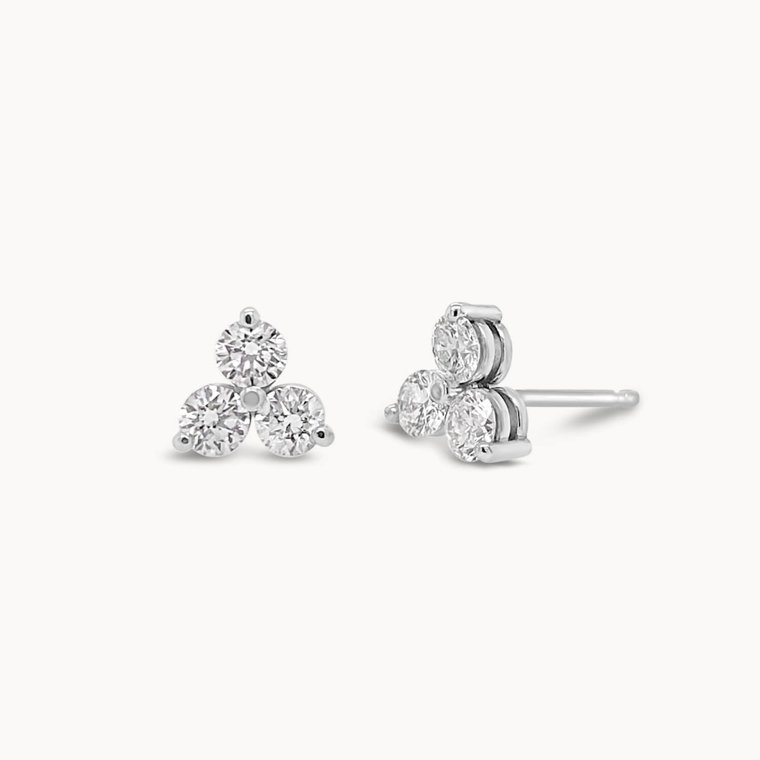 Diamond Trio Studs