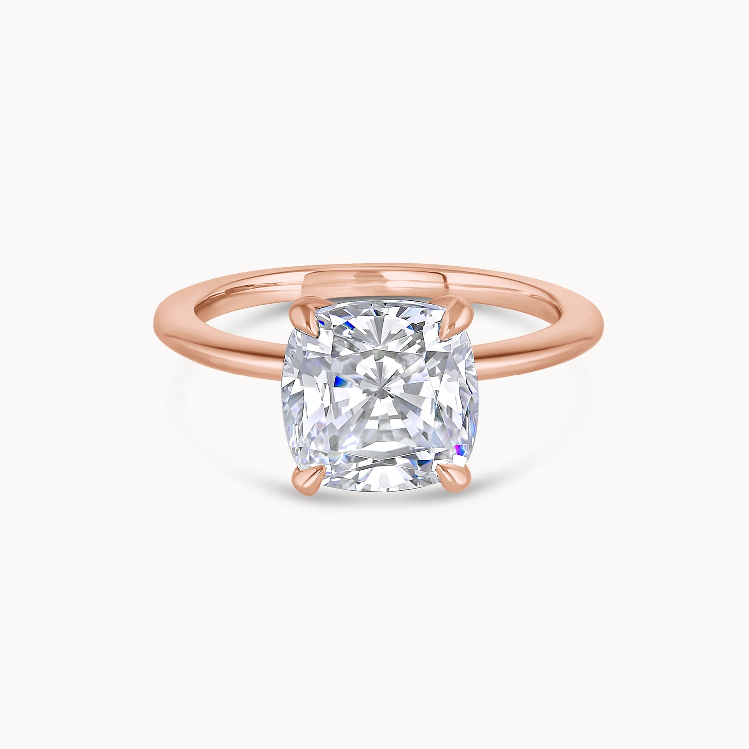 Four Prong Solitaire Diamond Engagement Ring