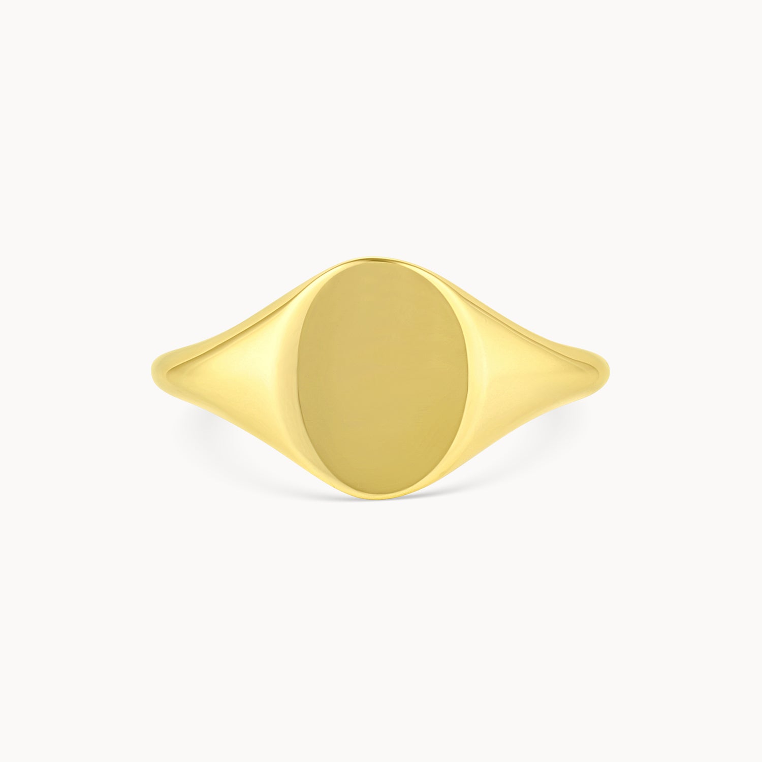 Engravable Oval Signet Ring