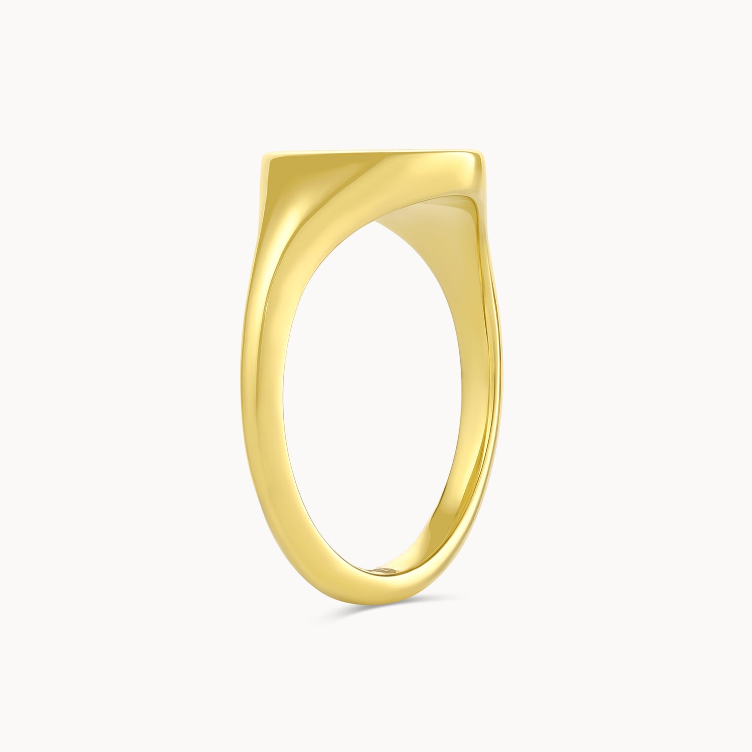 Engravable Oval Signet Ring