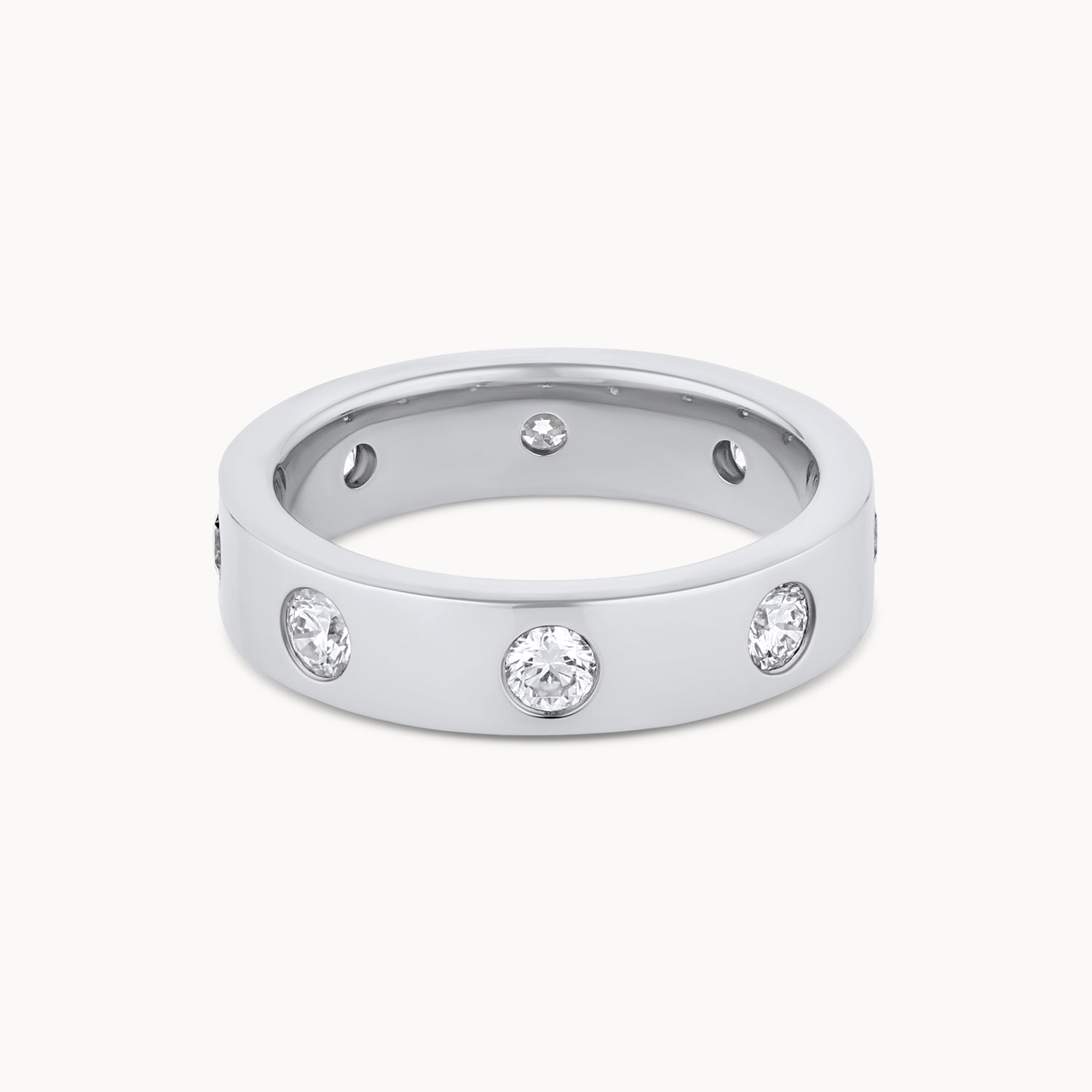 Flush Set Diamond Eternity Band