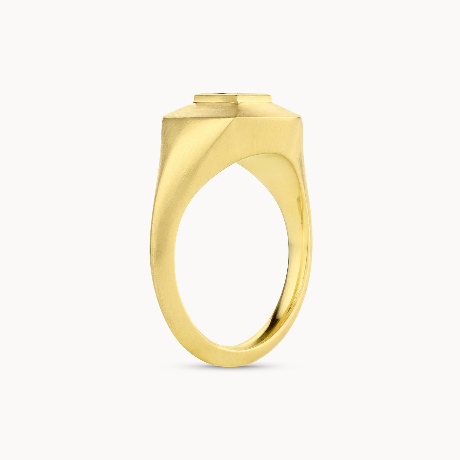 Princess Cut Diamond Signet Ring